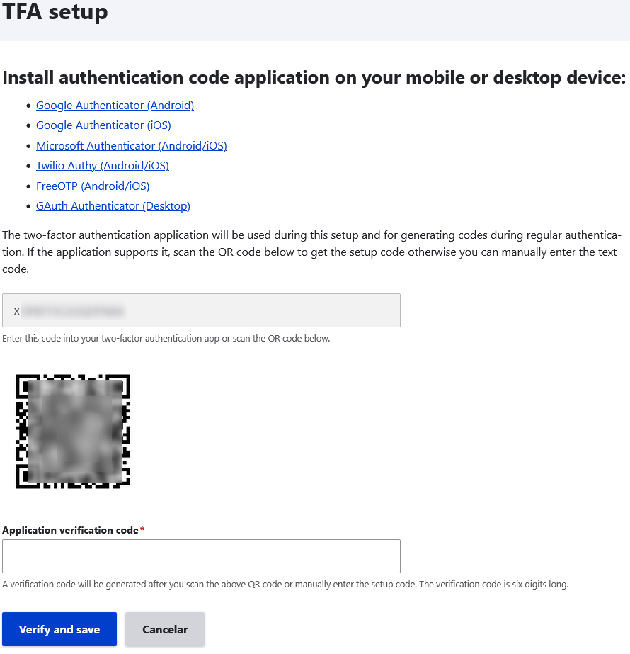 TFA Install App